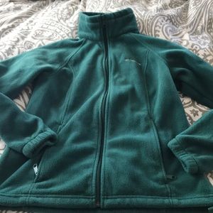 Columbia fleece jacket green